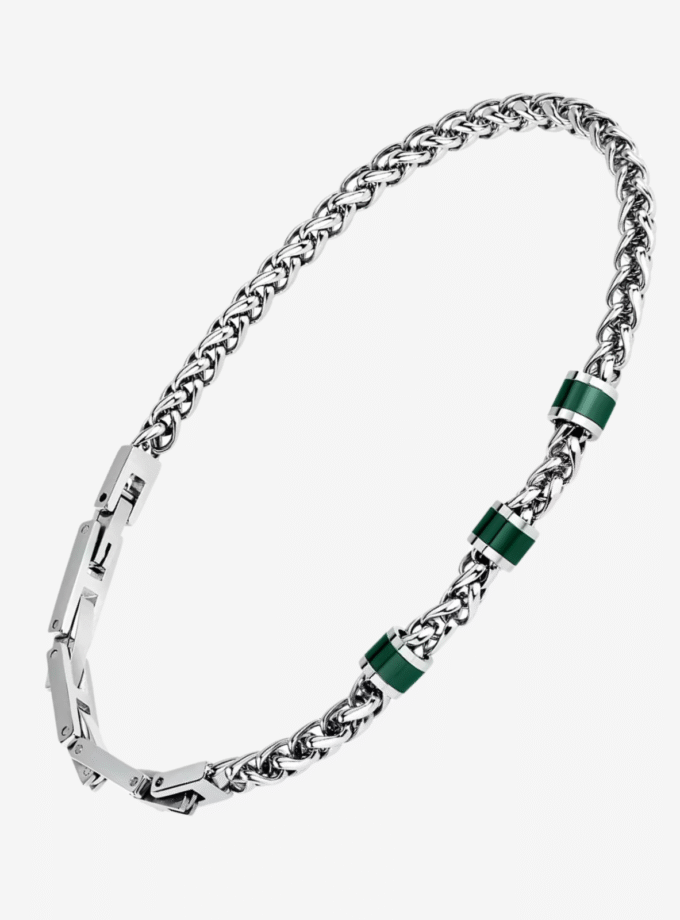 Bracelet SECTOR - Bijoux Homme - Acier Inoxydable, Design Élégant, Résistant à l’eau, Fermoir Sécurisé - Métal Argenté - SAVK11