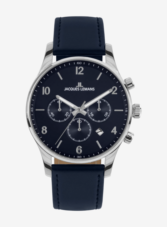 Montre Jacques Lemans 1-2126C - Élégance et Fonctionnalité avec Cadran Bleu