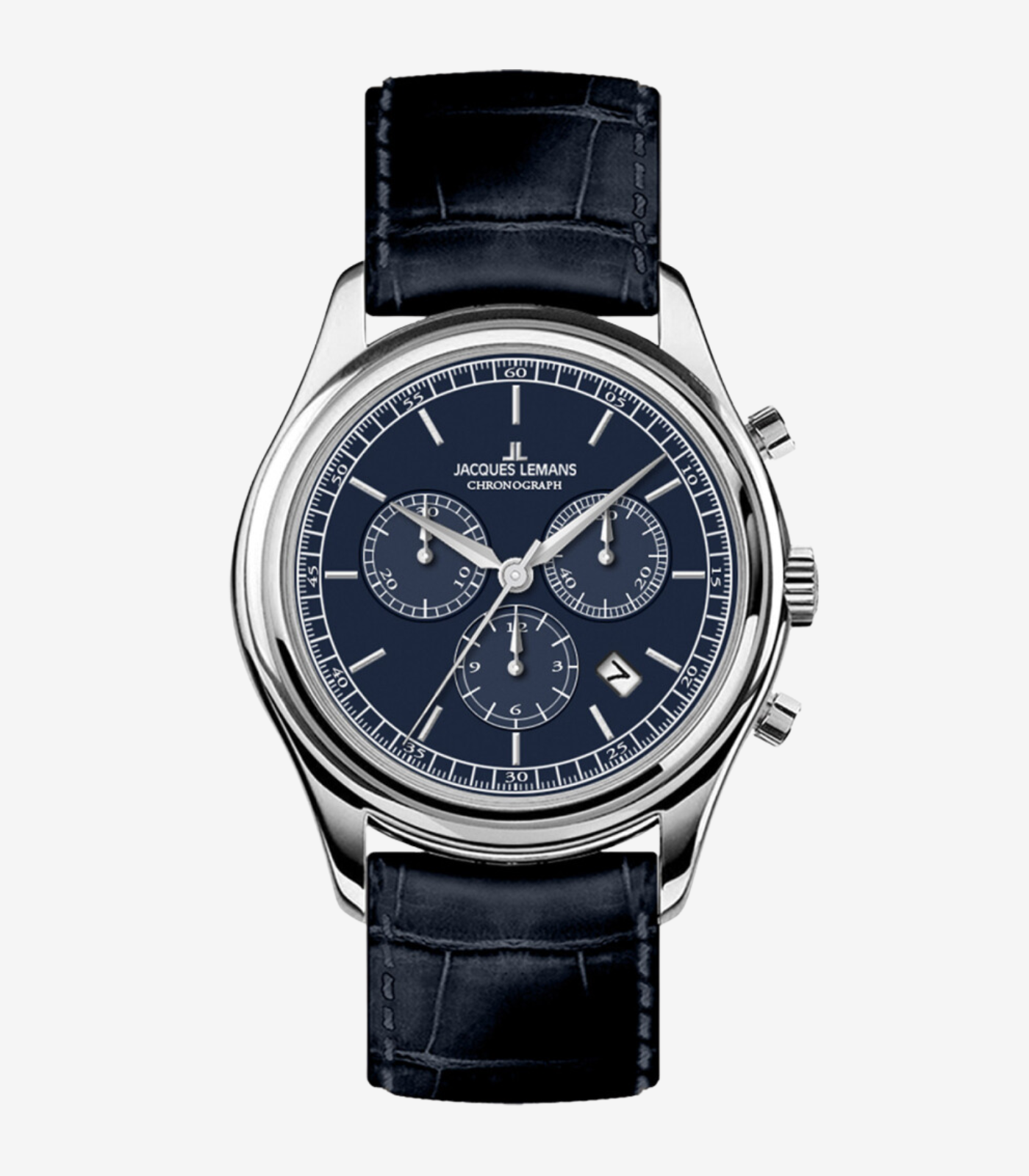 Jacques Lemans Genève 1-2188C - Montre Quartz avec Chronographe et Résistance à l'Eau de 10 ATM - Verre Saphir