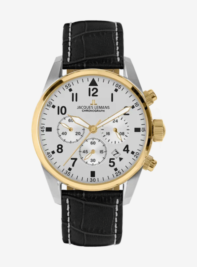 Jacques Lemans Sport 42-2E - Montre Quartz avec Résistance à l'Eau de 10 ATM