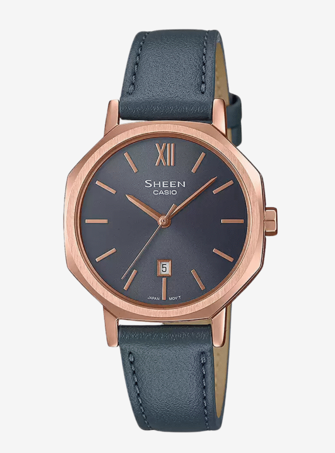 Montre Casio SHE-4554PGL-8AUDF - Design Sophistiqué et Résistance à l'Eau - Verre Saphir