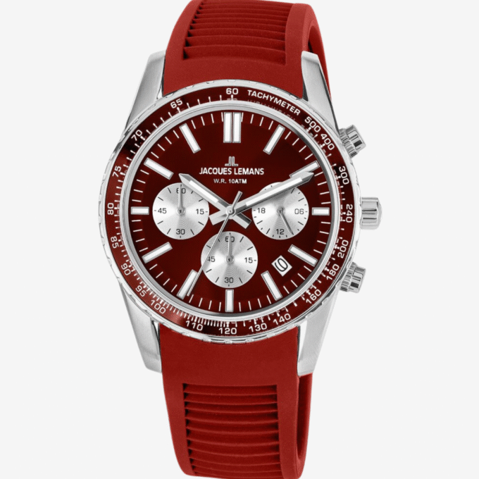 Montre Jacques Lemans 1-2059E - Design Dynamique et Résistance à l'Eau de 100 Mètres