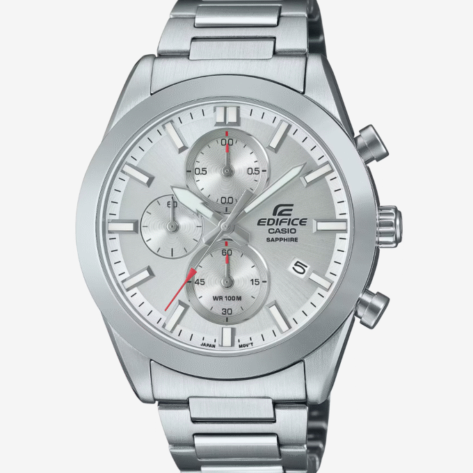 Montre Casio Edifice EFB-710D-7AVUDF - Élégance Sportive avec Chronographe et Résistance à l'Eau de 100 Mètres - Verre Saphir