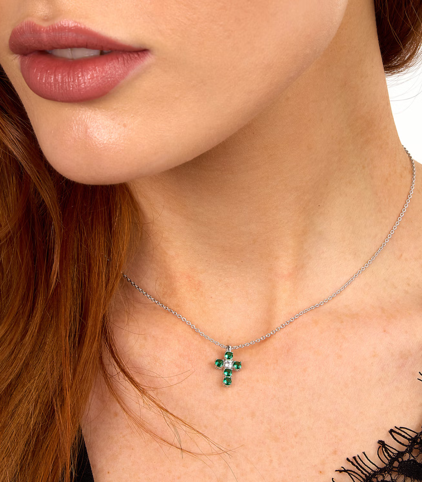 Collier Femme Morellato Tesori SAIW214 en Argent 925‰ avec Zircons Blancs et Verts – Image 3
