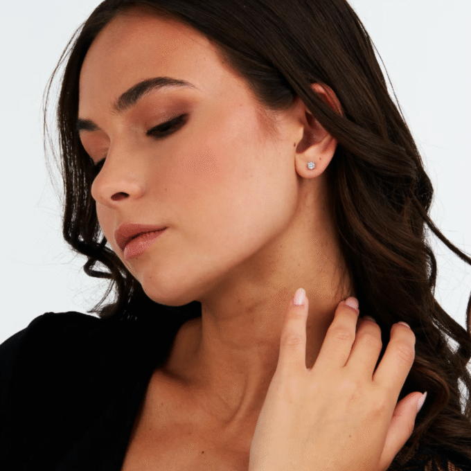 Morellato SAIW157 - Boucles d'Oreilles Précieuses en Argent et Gemmes pour Femme - 4 mm de Diamètre