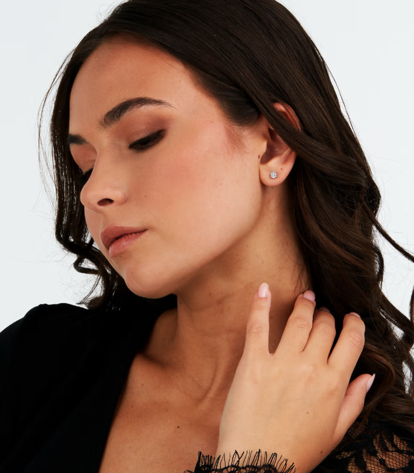 Morellato SAIW157 - Boucles d'Oreilles Précieuses en Argent et Gemmes pour Femme - 4 mm de Diamètre – Image 3