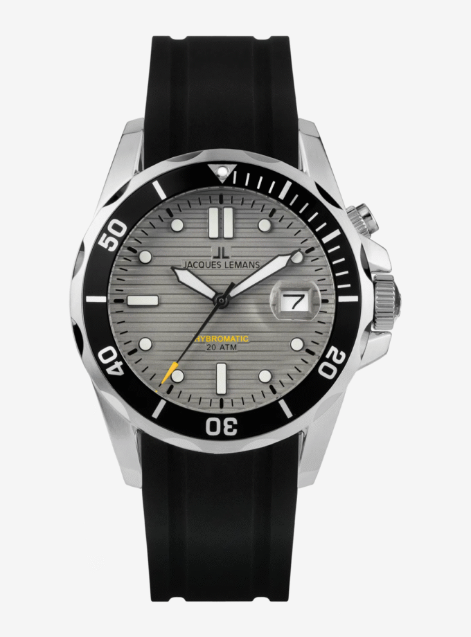 Montre Jacques Lemans Hybromatic 1-2170B - Montre Multifonctionnelle Élégante pour Hommes avec Cadran Vert