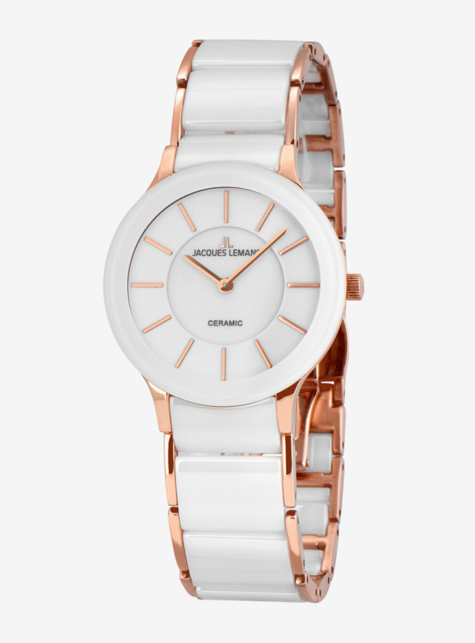 Montre Jacques Lemans 1-1856D - Montre Élégante pour Femmes de la Série Dublin - Verre Saphir