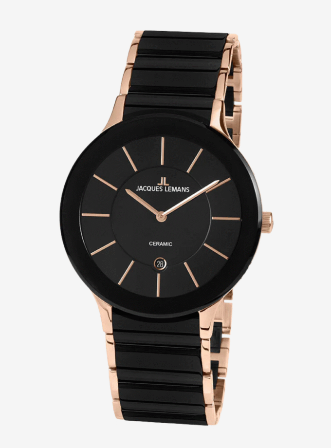 Montre Jacques Lemans 1-1855C - Montre Élégante pour Femmes de la Série Dublin - Verre Saphir