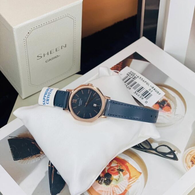 Montre Casio SHE-4554PGL-8AUDF - Design Sophistiqué et Résistance à l'Eau - Verre Saphir