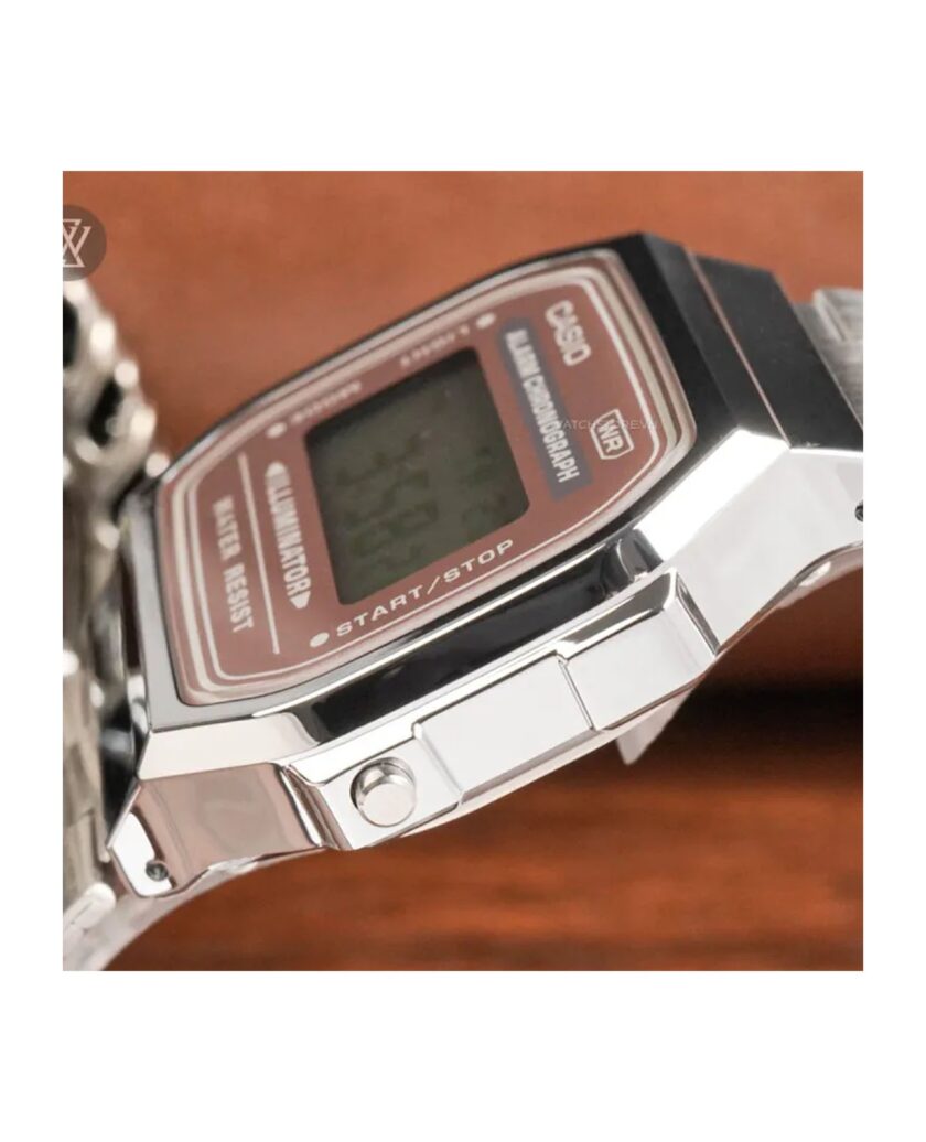 montre classique homme casio a168wa 5aydf bracelet acier inoxydable, affichage digital, rétroéclairage led, Étanche argent référence a168wa 5aydf