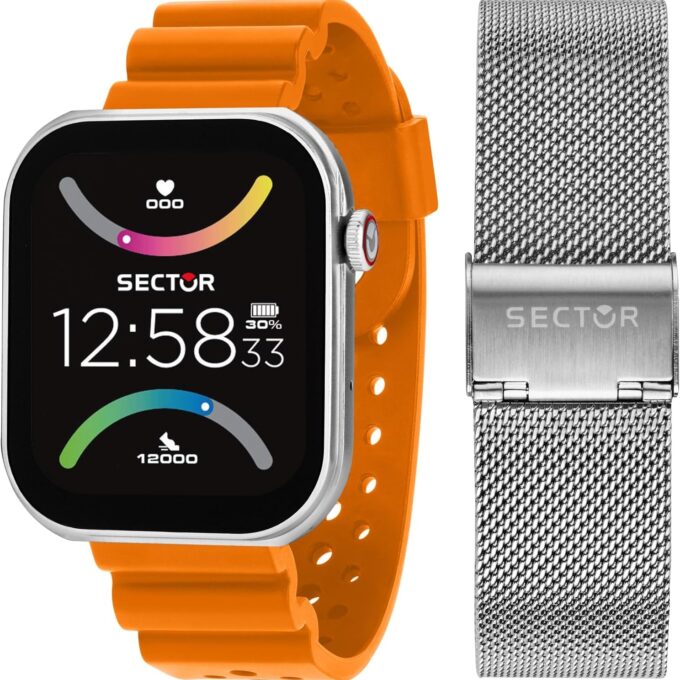 Montre Connectée Homme - Sector S03 - Quartz, Étanche 5ATM, Bracelet Métal Or, Verre Minéral - Référence R3251295003