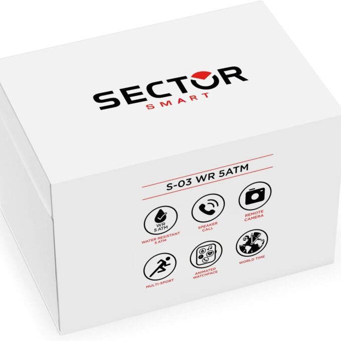 Montre Connectée Homme - Sector S03 - Quartz, Étanche 5ATM, Bracelet Métal Or, Verre Minéral - Référence R3251295003