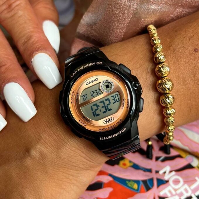 montre classique homme casio lws 1200h 1avdf quartz, Étanche, chronomètre, alarme résine noire