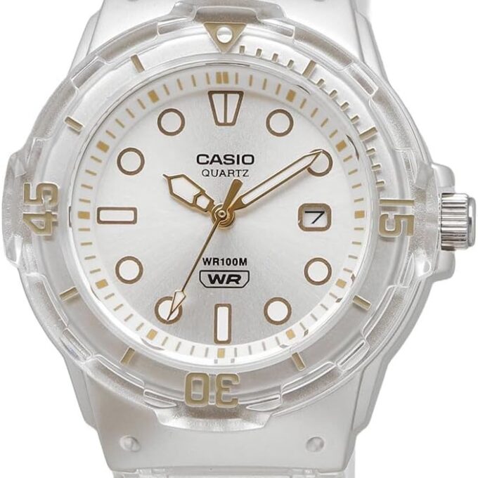 Montre Classique Femme Casio LRW-200HS-7EVDF - Étanche 100m, Quartz, Résine, Blanche - Boutique Aïwatch