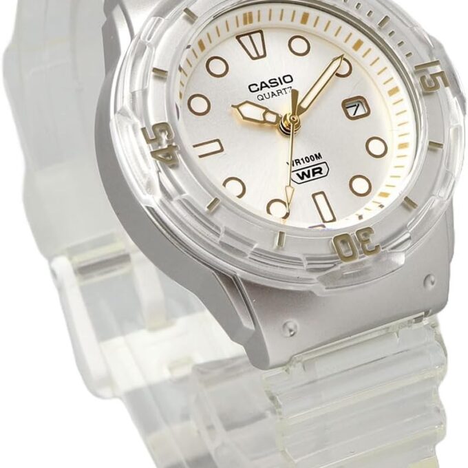 Montre Classique Femme Casio LRW-200HS-7EVDF - Étanche 100m, Quartz, Résine, Blanche - Boutique Aïwatch