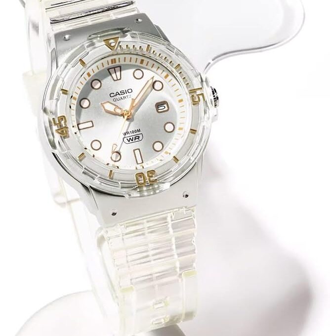 Montre Classique Femme Casio LRW-200HS-7EVDF - Étanche 100m, Quartz, Résine, Blanche - Boutique Aïwatch