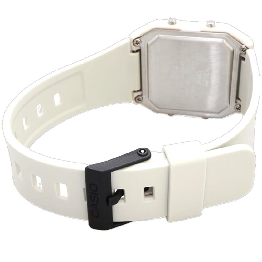 montre classique casio lf 20w 8adf design Élégant, bracelet résistant, mouvement précis blanc