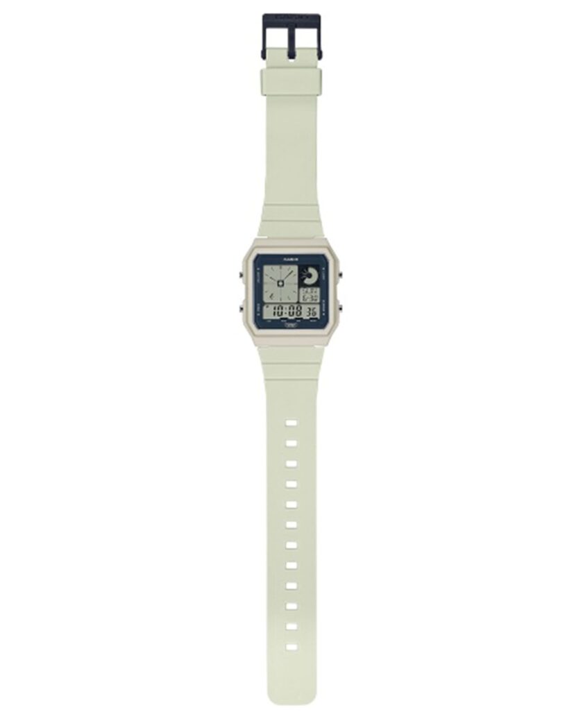 montre classique casio lf 20w 8adf design Élégant, bracelet résistant, mouvement précis blanc