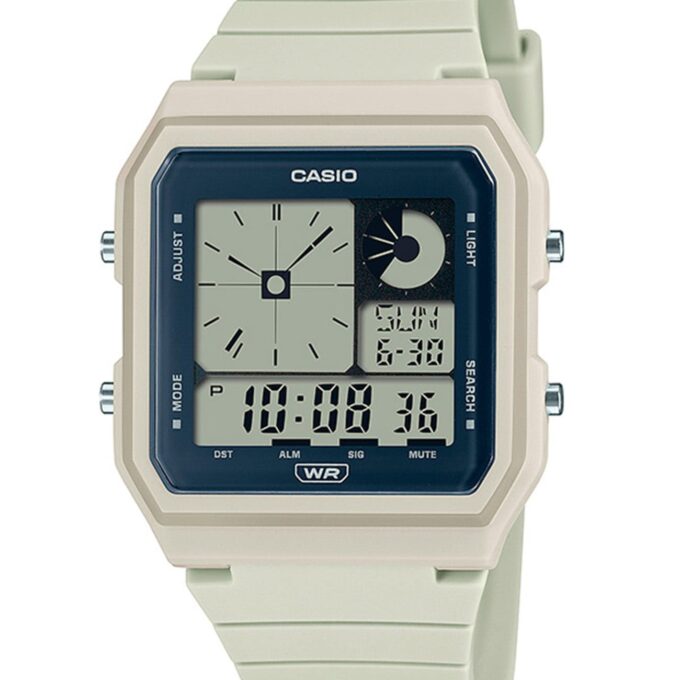 Montre Classique - CASIO - LF-20W-8ADF - Design Élégant, Bracelet Résistant, Mouvement Précis - Blanc