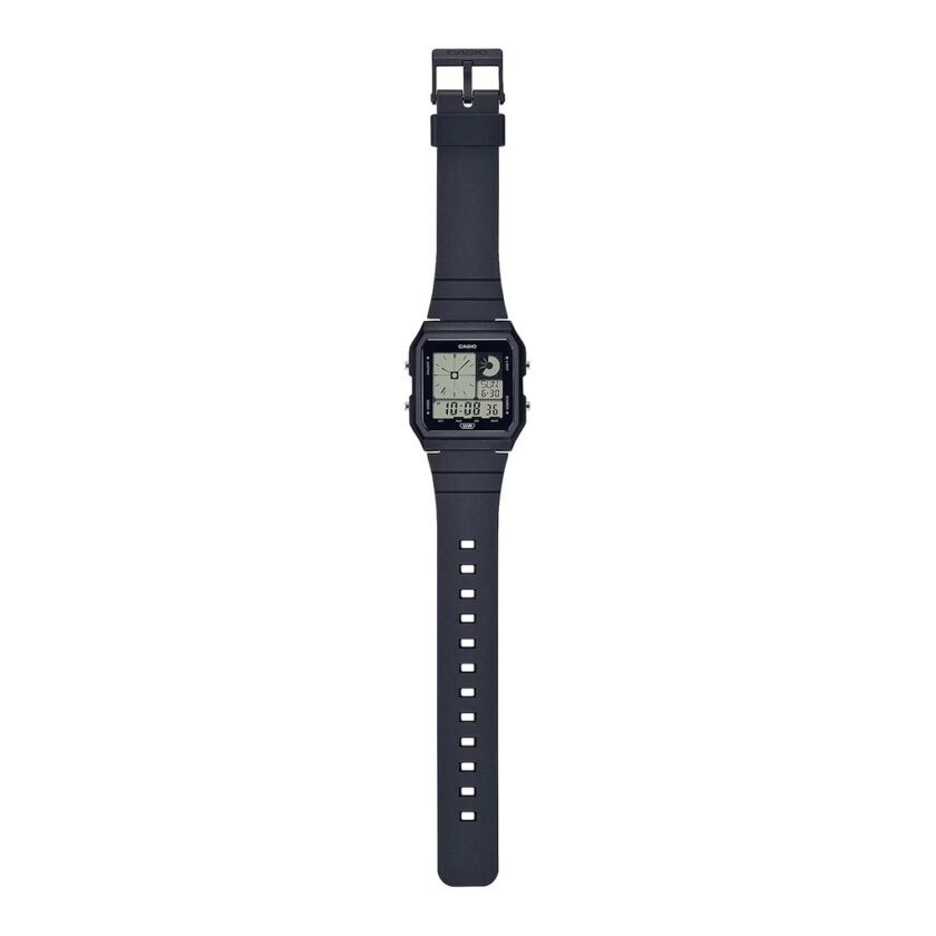 montre classique lf 20w 1adf homme design Élégant, résistante à leau, bracelet silicone argenté