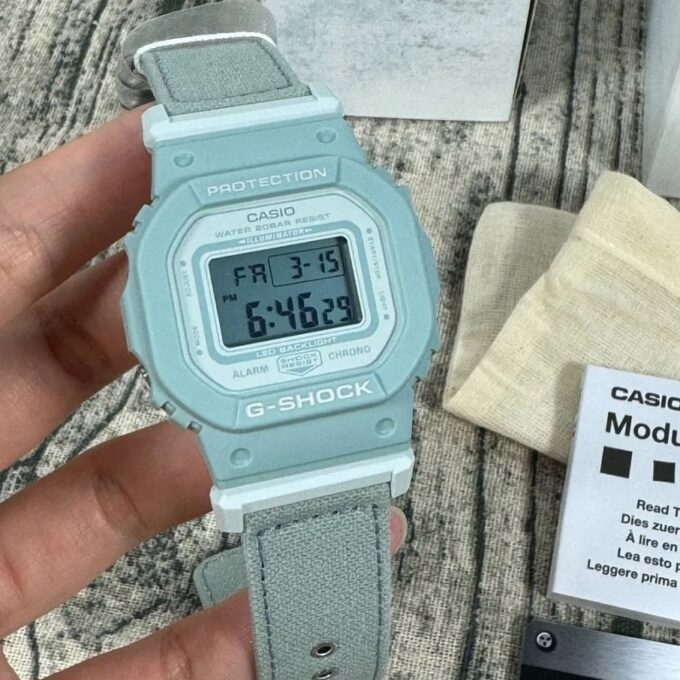 montre gmd s5600ct 3dr casio g shock homme design classique, résistante aux chocs, Étanche, multifonction résine vert référence gmd s5600ct 3dr