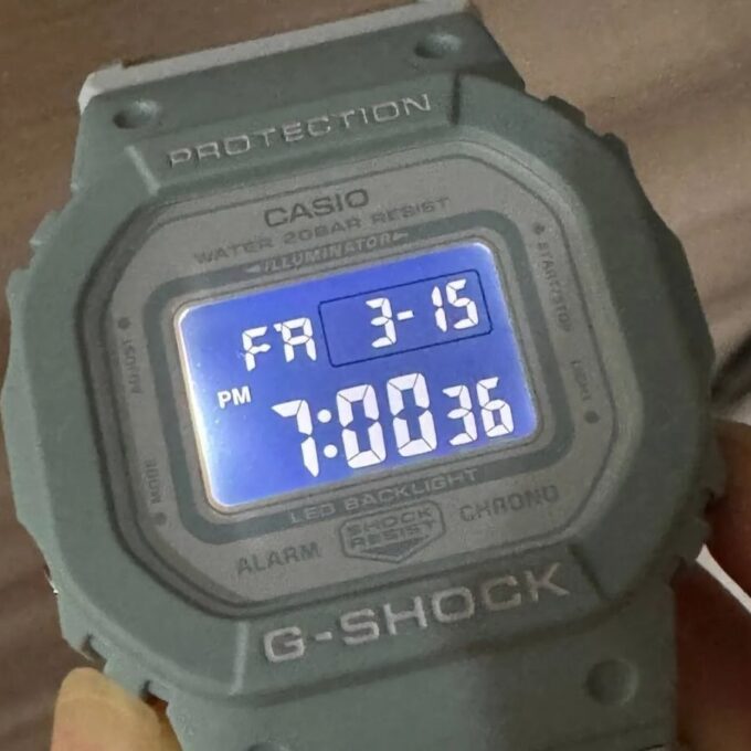 Montre GMD-S5600CT-3DR - Casio G-SHOCK - Homme - Design Classique, Résistante aux Chocs, Étanche, Multifonction - Résine - Vert - Référence GMD-S5600CT-3DR