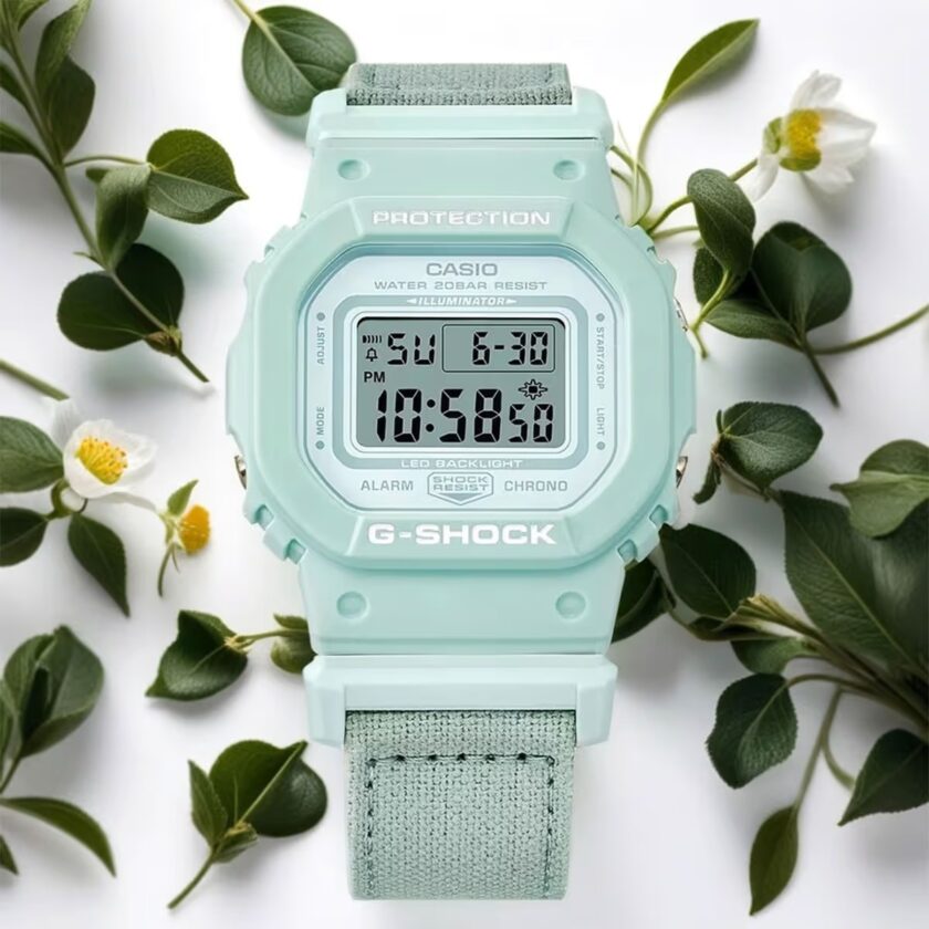 montre gmd s5600ct 3dr casio g shock homme design classique, résistante aux chocs, Étanche, multifonction résine vert référence gmd s5600ct 3dr