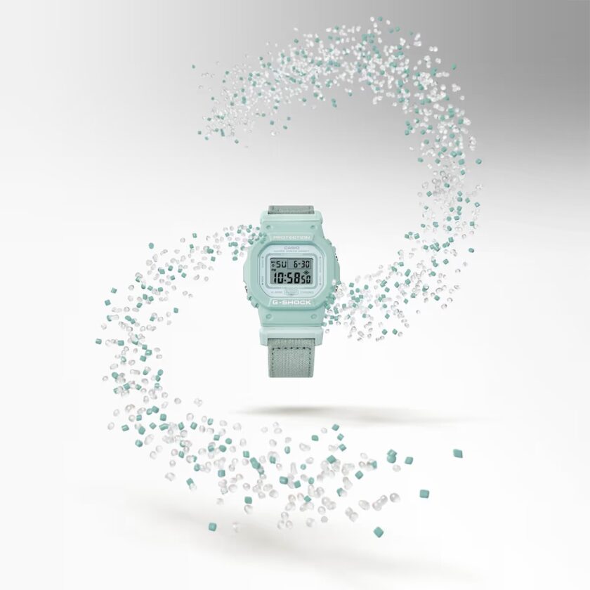 montre gmd s5600ct 3dr casio g shock homme design classique, résistante aux chocs, Étanche, multifonction résine vert référence gmd s5600ct 3dr