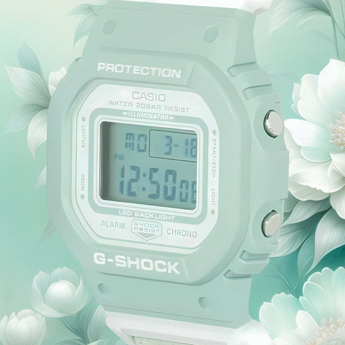 Montre GMD-S5600CT-3DR - Casio G-SHOCK - Homme - Design Classique, Résistante aux Chocs, Étanche, Multifonction - Résine - Vert - Référence GMD-S5600CT-3DR