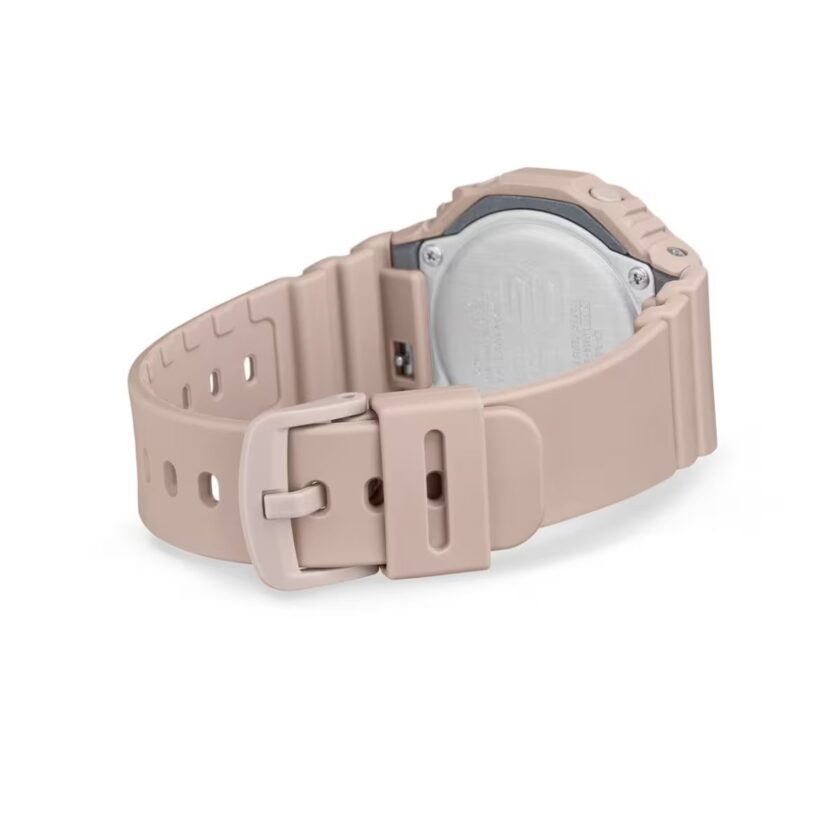 montre analogique digitale g shock femme résistante aux chocs, Étanche 20 atm, design octogonal, Éclairage led résine renforcée carbone rose doré gma s2100md 4adr