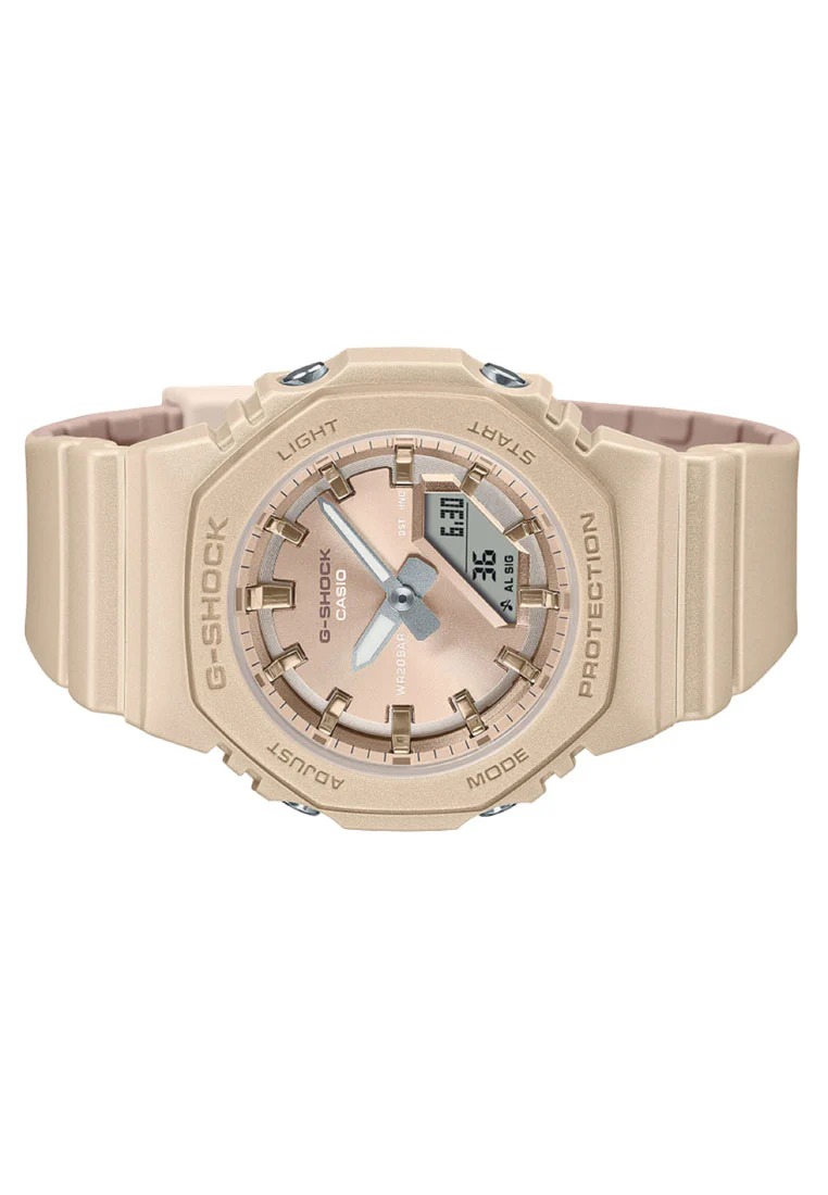 montre classique casio g shock gma p2100st 9adr unisexe résistante, Élégante, polyvalente, durable acier inoxydable dorée