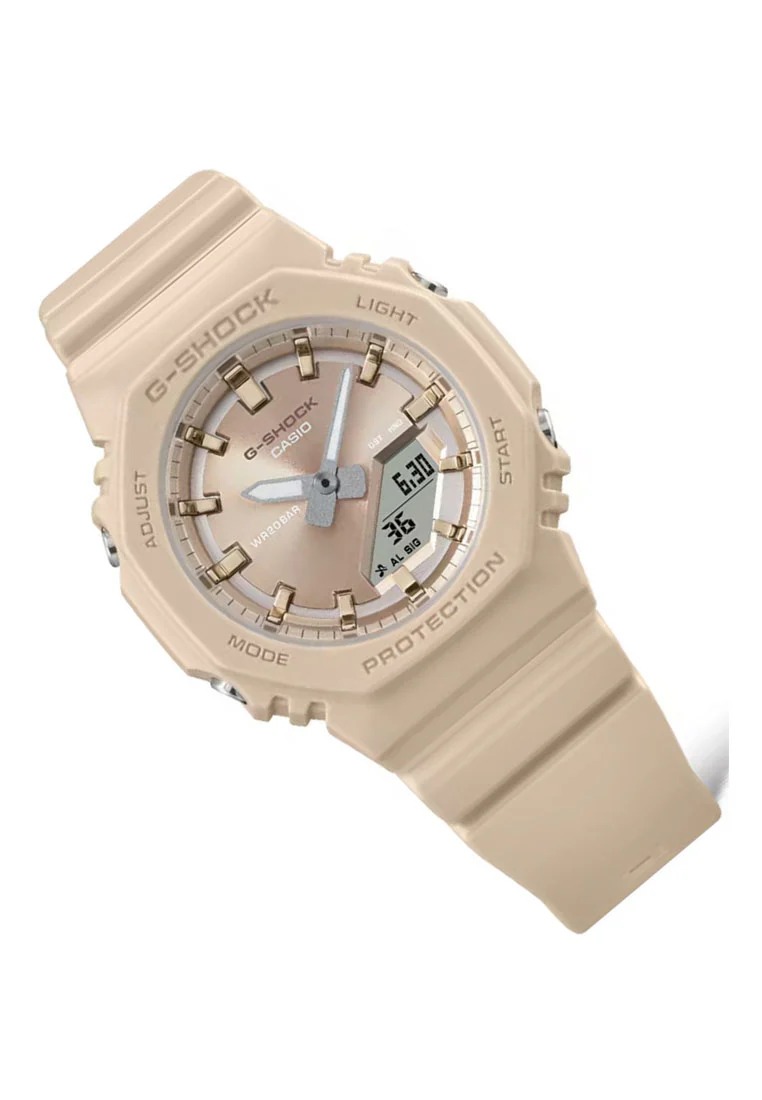 montre classique casio g shock gma p2100st 9adr unisexe résistante, Élégante, polyvalente, durable acier inoxydable dorée