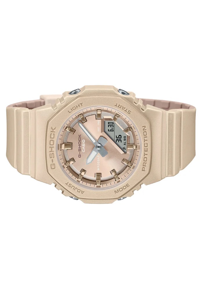 montre classique casio g shock gma p2100st 9adr unisexe résistante, Élégante, polyvalente, durable acier inoxydable dorée