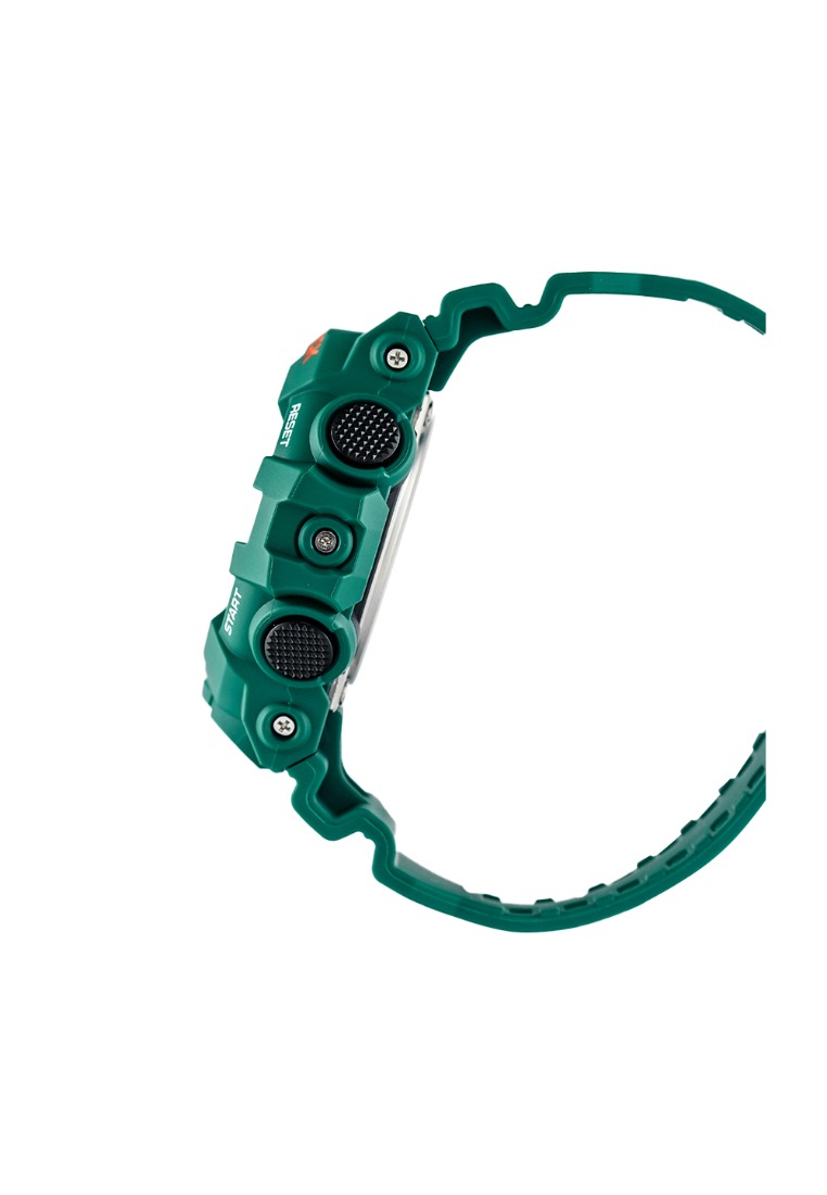 montre sport homme casio g shock analogique et digitale résistante aux chocs, Étanche 200m, chronomètre, rétroéclairage résine vert ga 700sc 3adr