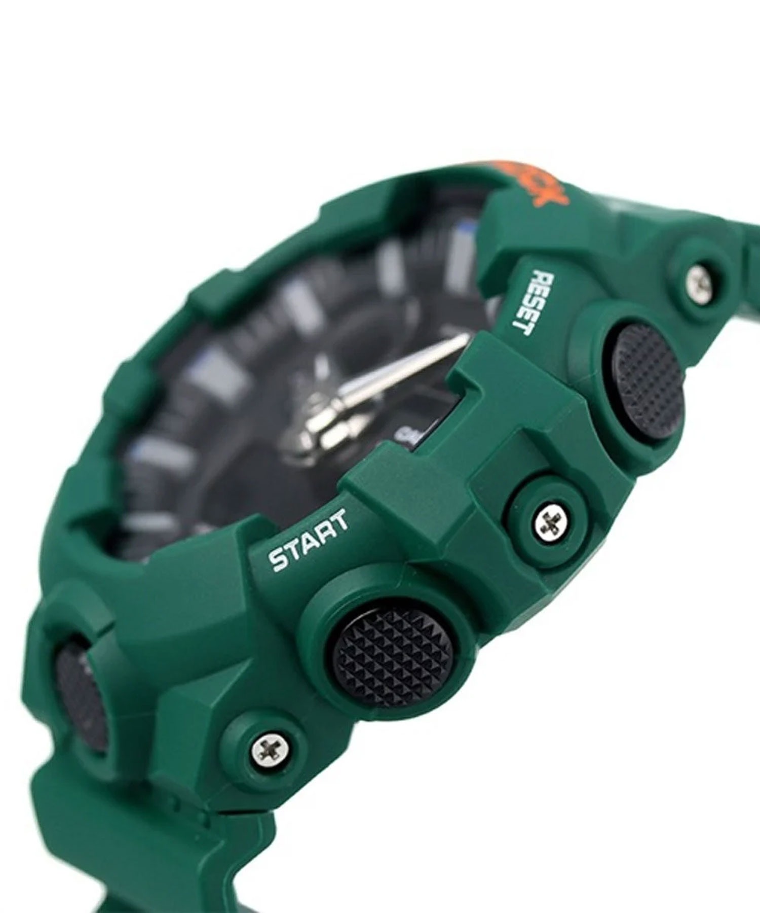 montre sport homme casio g shock analogique et digitale résistante aux chocs, Étanche 200m, chronomètre, rétroéclairage résine vert ga 700sc 3adr