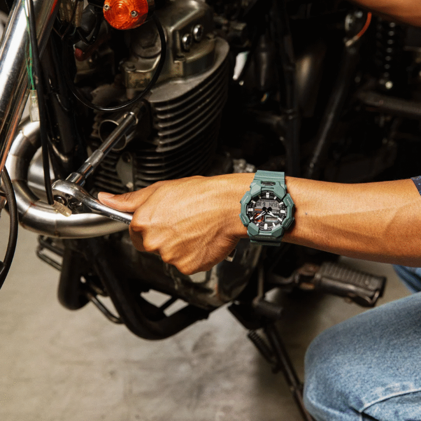 montre analogique digitale g shock homme résistante aux chocs, Étanche 200m, batterie 10 ans, Éco responsable résine bio bleu ga 010 2adr