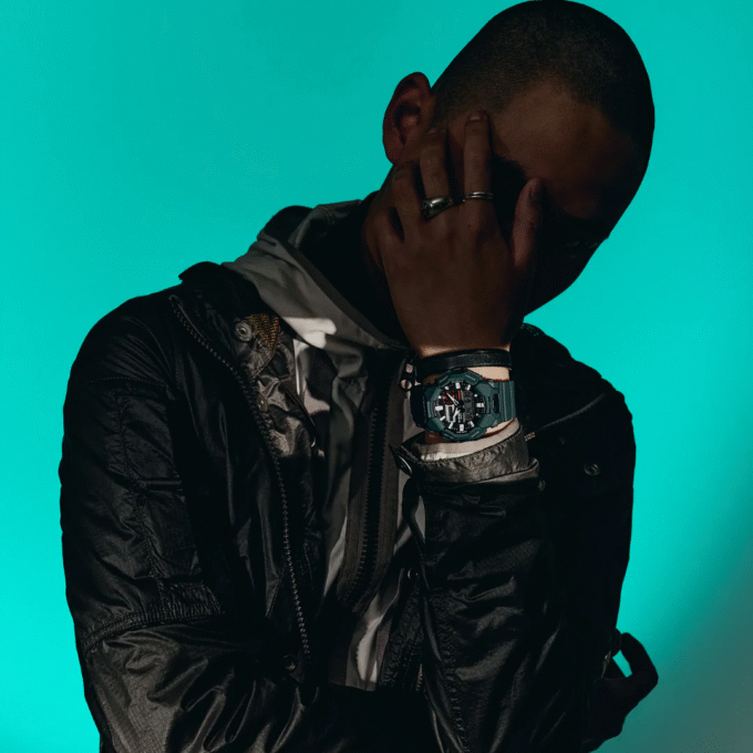 Montre Analogique-Digitale - G-SHOCK - Homme - Résistante aux Chocs, Étanche 200m, Batterie 10 Ans, Éco-Responsable - Résine Bio - Bleu - GA-010-2ADR