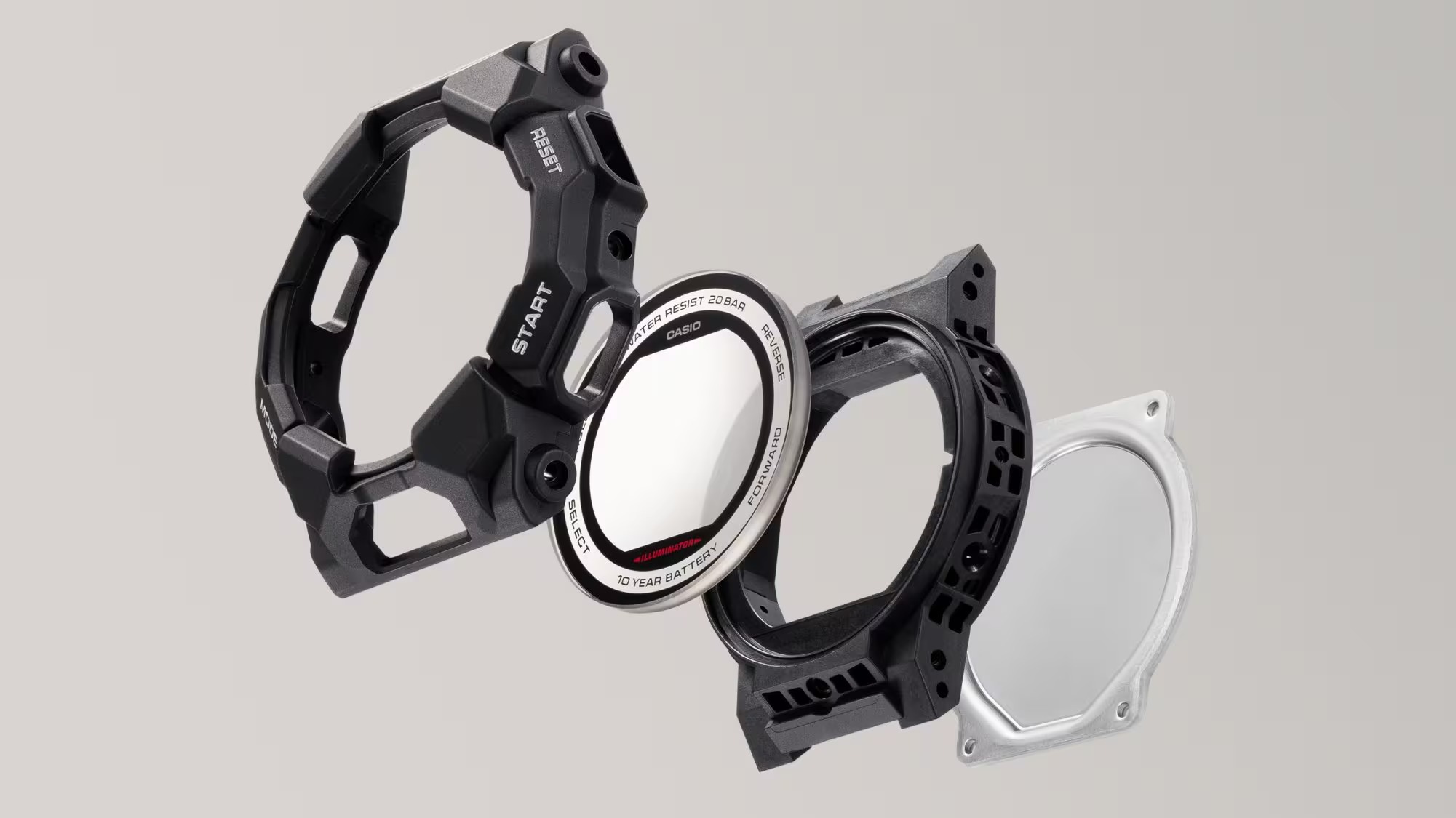montre analogique digitale g shock homme résistante aux chocs, Étanche 200m, batterie 10 ans, led haute luminosité bio résine noir référence ga 010 1adr