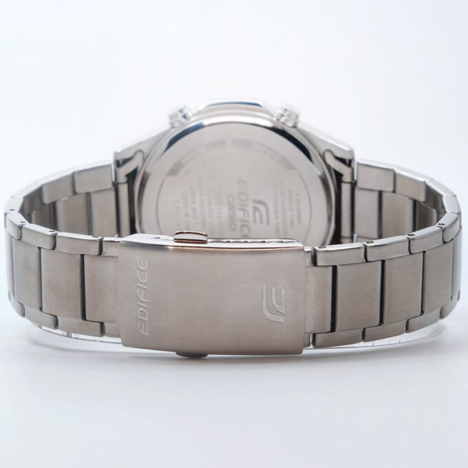 Montre Classique Homme - Casio Edifice - EFV-C120D-2ADF - Acier Inoxydable, Chronographe, Étanche 100m, Bracelet Métal - Bleu Argenté - Référence EFV-C120D-2ADF