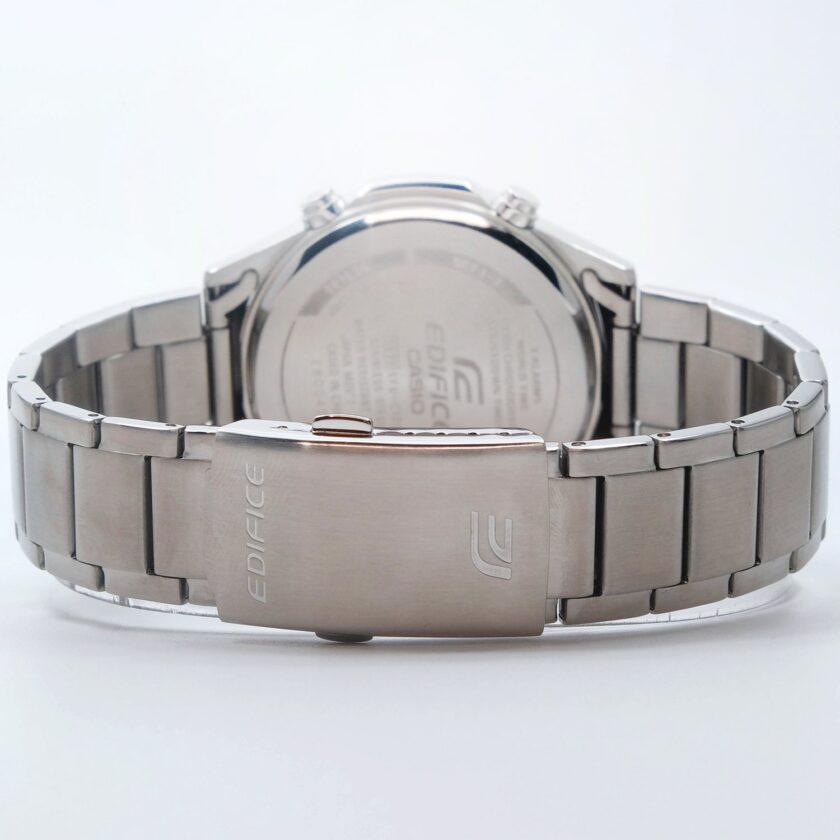 montre classique homme casio edifice efv c120d 2adf acier inoxydable, chronographe, Étanche 100m, bracelet métal bleu argenté référence efv c120d 2adf