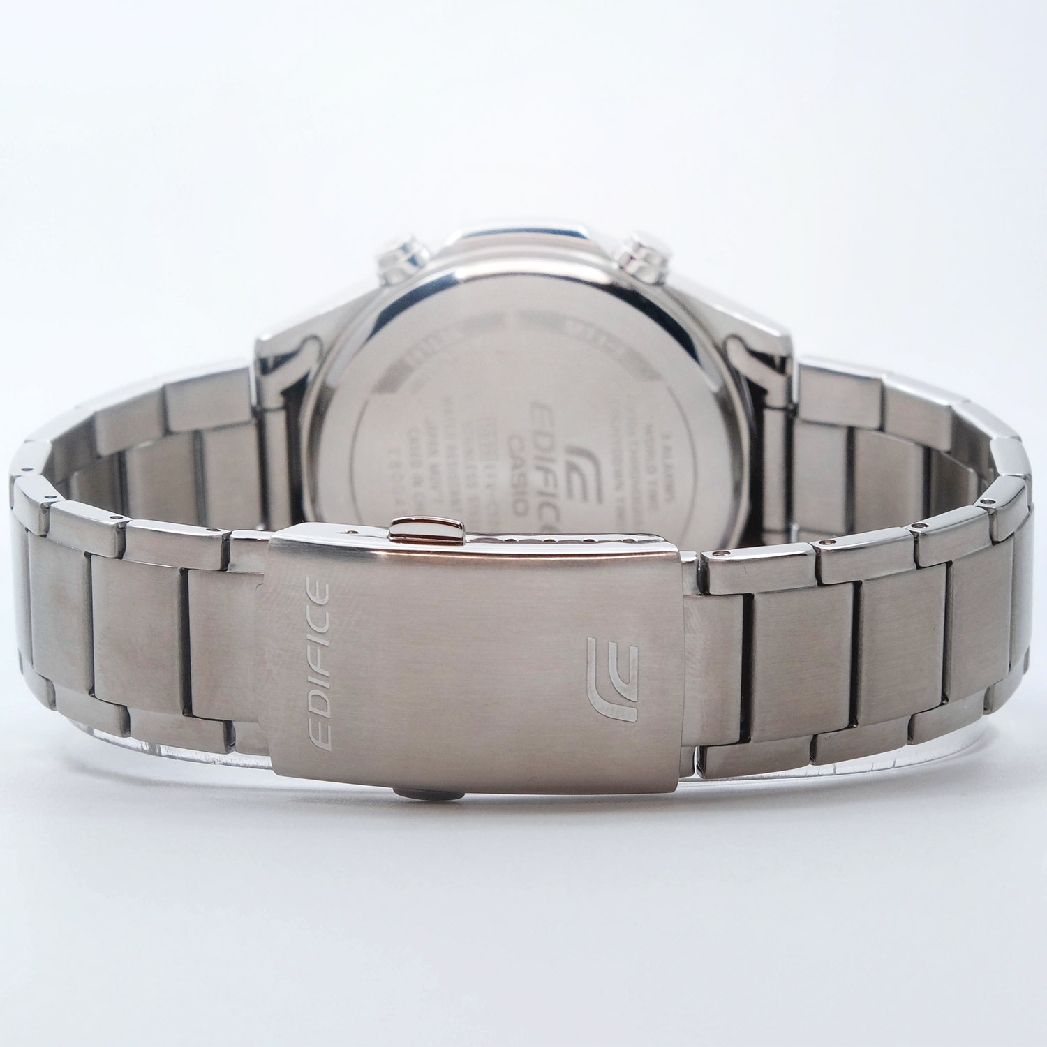 montre classique homme casio edifice efv c120d 2adf acier inoxydable, chronographe, Étanche 100m, bracelet métal bleu argenté référence efv c120d 2adf