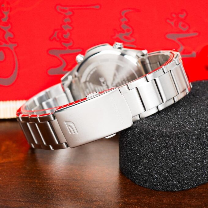 Montre Classique Homme - Casio Edifice - EFV-C120D-1ADF - Acier Inoxydable, Multifonction, Étanche, Bracelet Métal, Noir