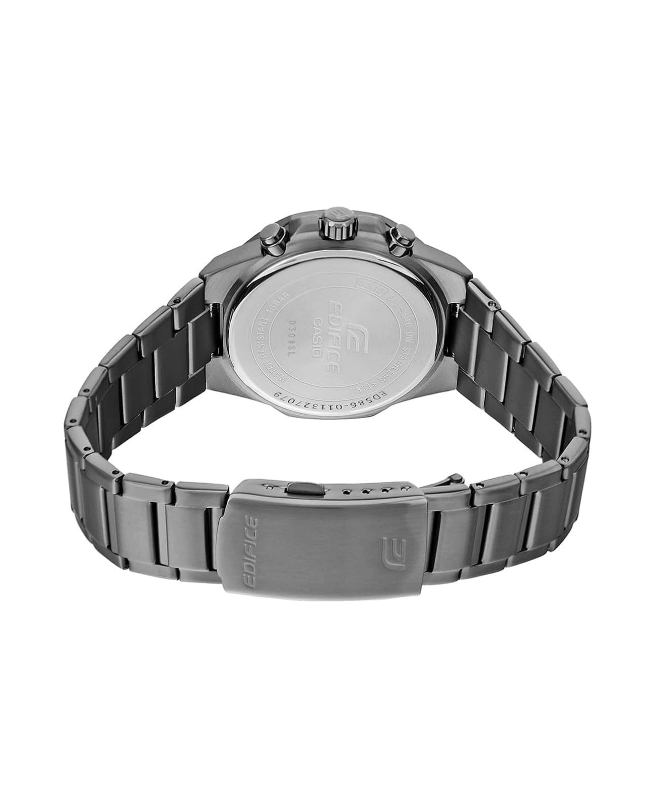 montre classique homme casio edifice efv 640dc 3avudf – chronographe, acier inoxydable, bracelet maille, cadran vert, Étanche 100m – référence efv 640dc 3avudf