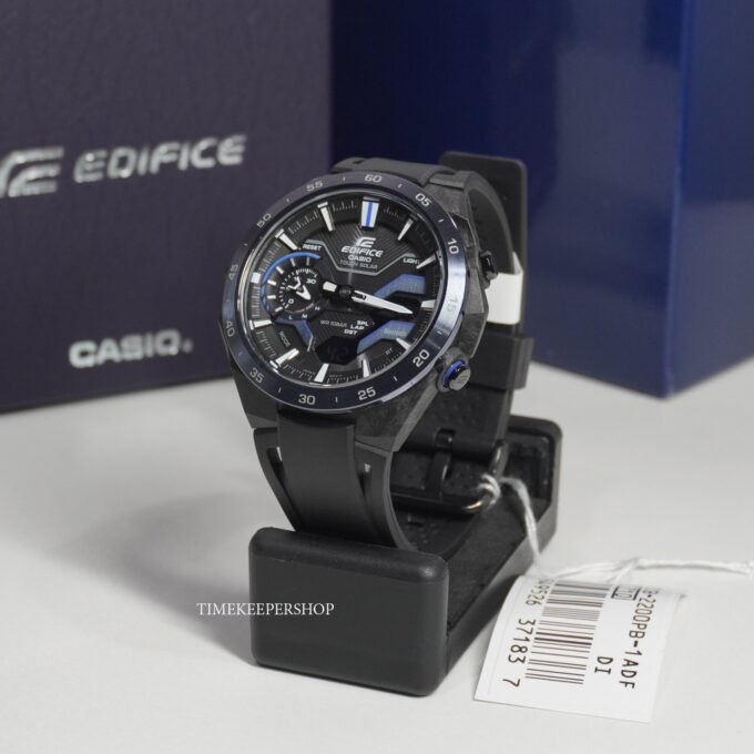 Montre Classique Homme - Casio Edifice - ECB-2200PB-1ADF – Bluetooth, Chronographe, Résine, Noir – Référence ECB-2200PB-1ADF