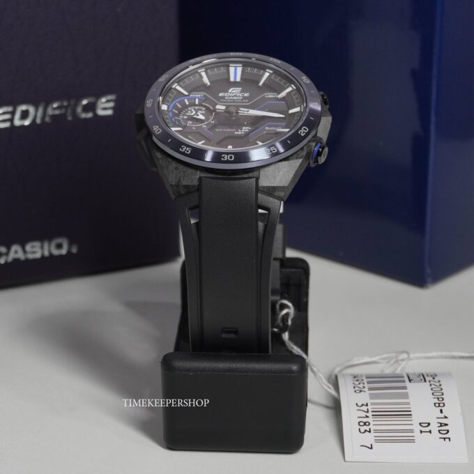 Montre Classique Homme - Casio Edifice - ECB-2200PB-1ADF – Bluetooth, Chronographe, Résine, Noir – Référence ECB-2200PB-1ADF