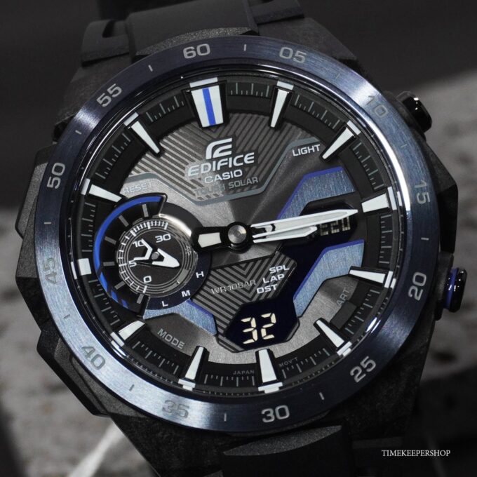 Montre Classique Homme - Casio Edifice - ECB-2200PB-1ADF – Bluetooth, Chronographe, Résine, Noir – Référence ECB-2200PB-1ADF