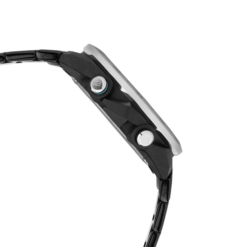 montre classique homme casio edifice ecb 2200dd 1adf – acier inoxydable, chronographe, Étanche, bracelet métal – argent – référence ecb 2200dd 1adf
