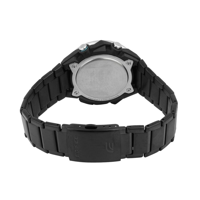 montre classique homme casio edifice ecb 2200dd 1adf – acier inoxydable, chronographe, Étanche, bracelet métal – argent – référence ecb 2200dd 1adf