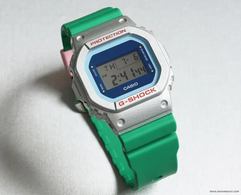 montre classique homme casio g shock dw 5600eu 8a3dr – digital, résistante aux chocs, Étanche 200m, bracelet résine – gris – référence dw 5600eu 8a3dr